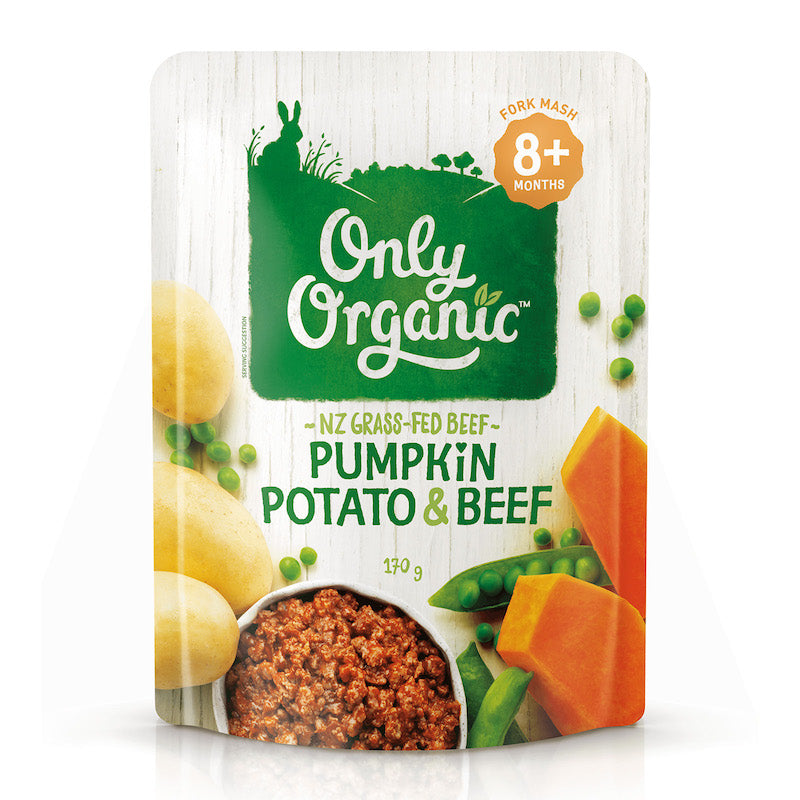 Only Organic Baby Food Pumpkin, Potato, and Beef (170g)