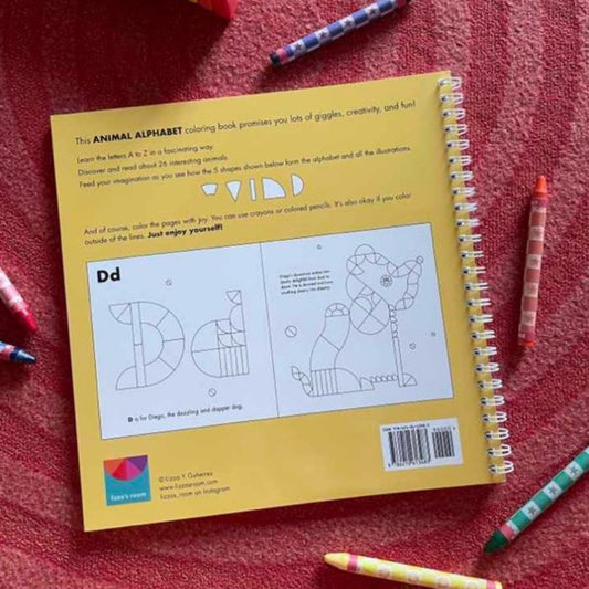 Animal Alphabet Coloring Book