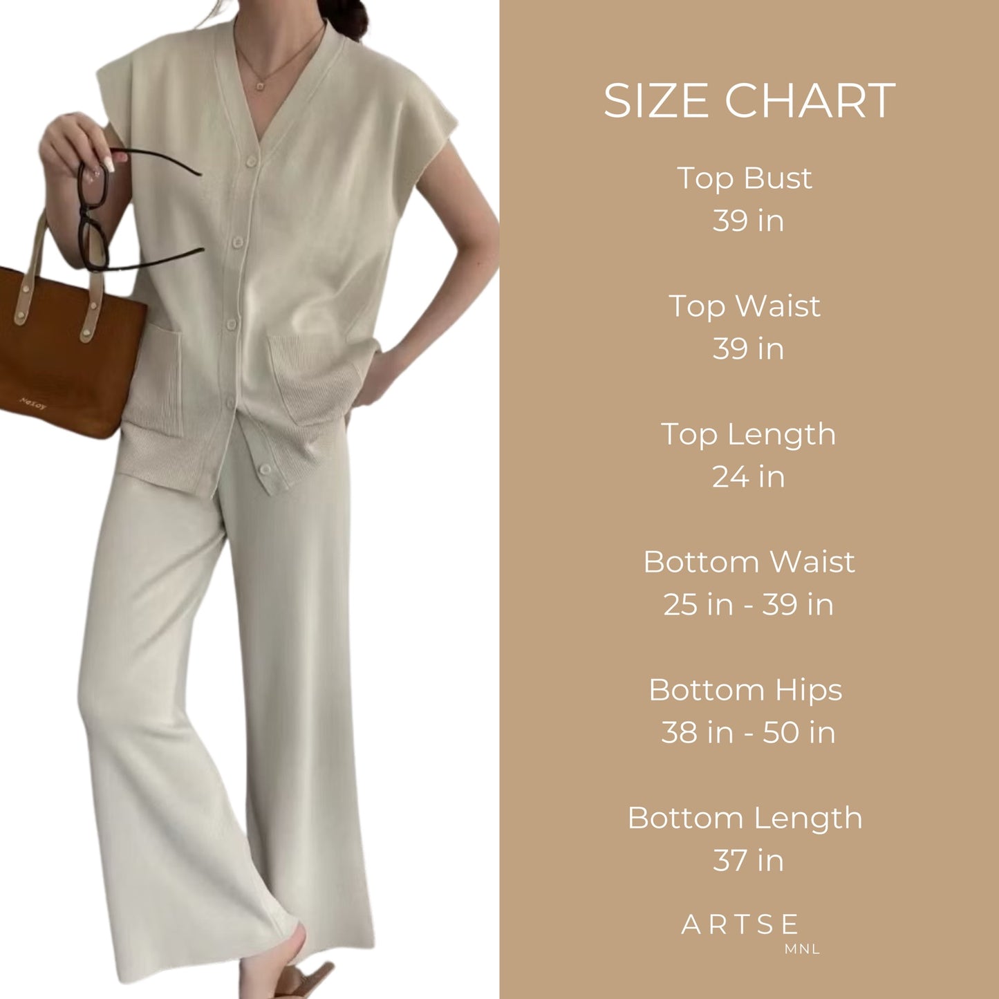 Artse Mnl Knit Vest and Pants Set