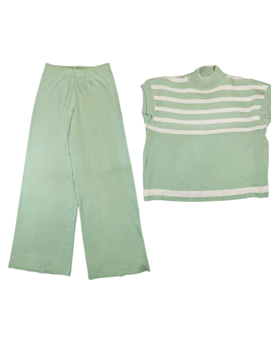 Artse Mnl Stripe Mock Neck