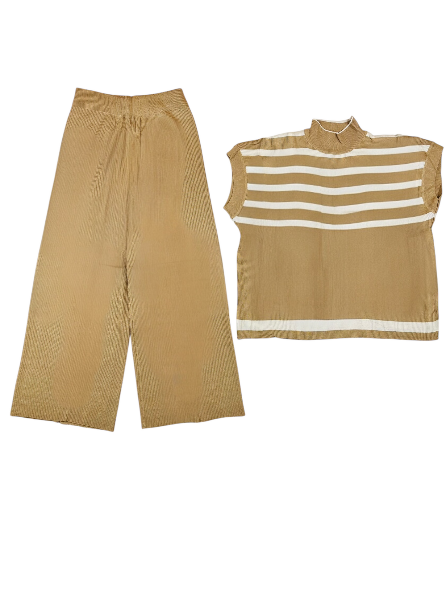 Artse Mnl Stripe Mock Neck