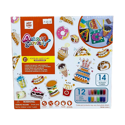 ArtKids Air Dry Soft Clay Activity Cards Style Shape and Learn