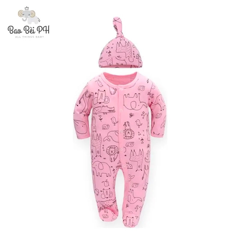 Bao Bei PH Coby Frogsuit with Matching Hat for Newborn