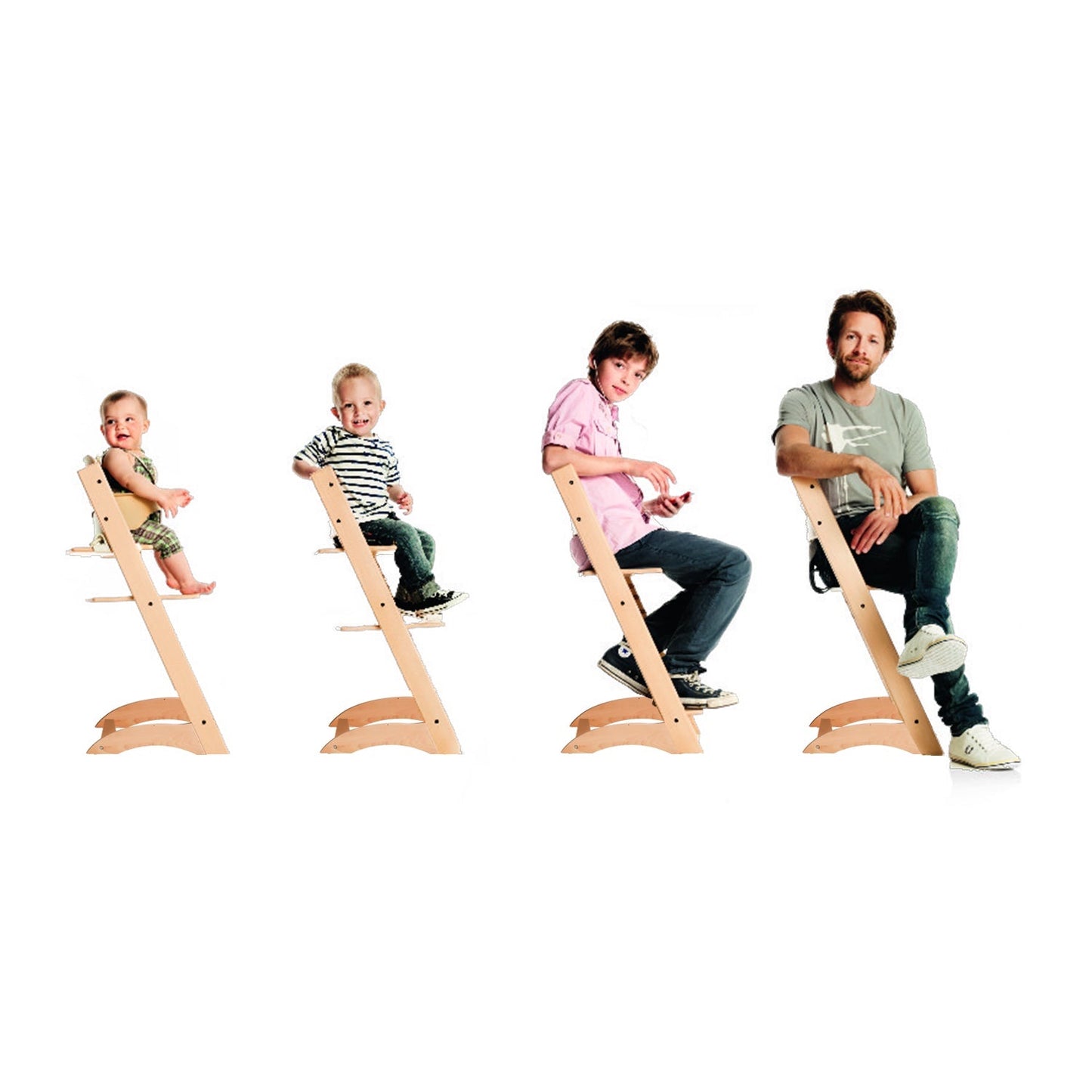Bonjour Baby Blessy Wooden Heirloom High Chair