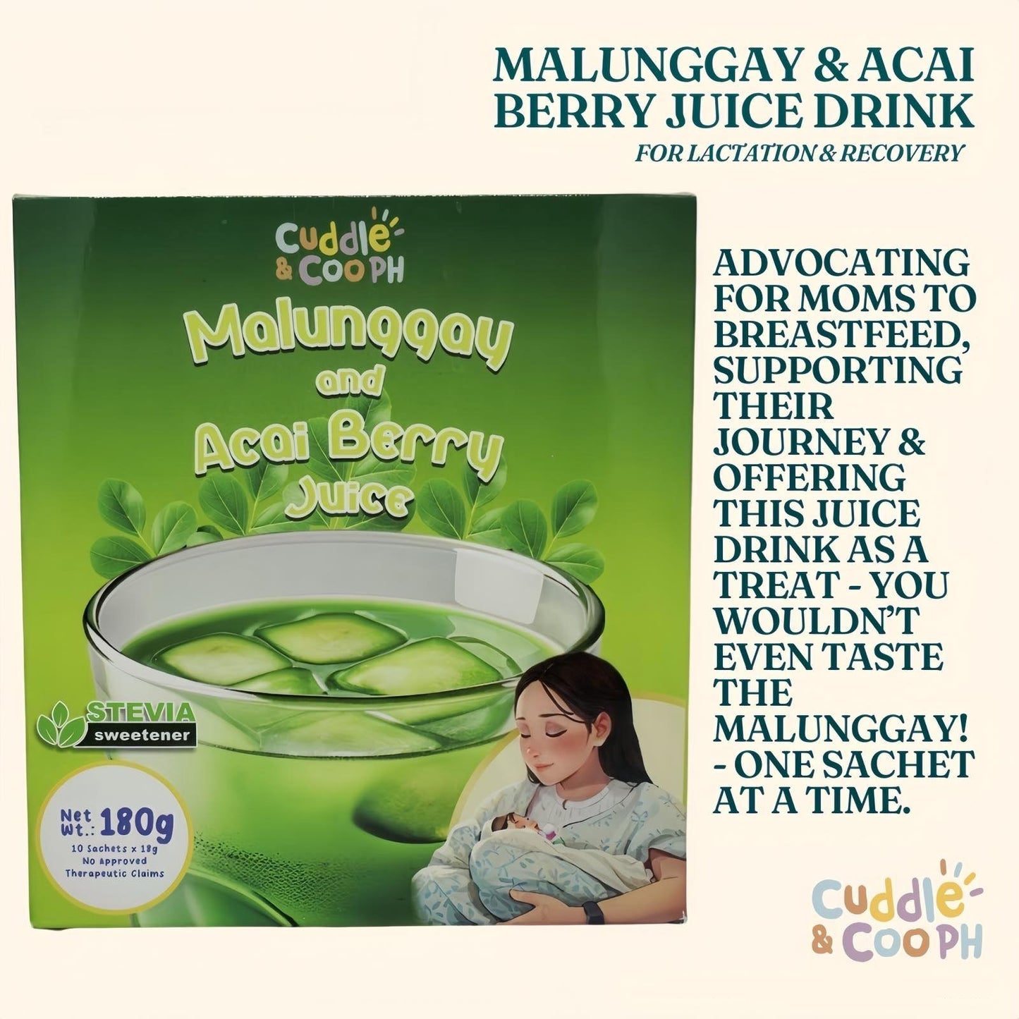 Cuddle and Coo Ph Malunggay and Acai Berry Lactation Juice Drink