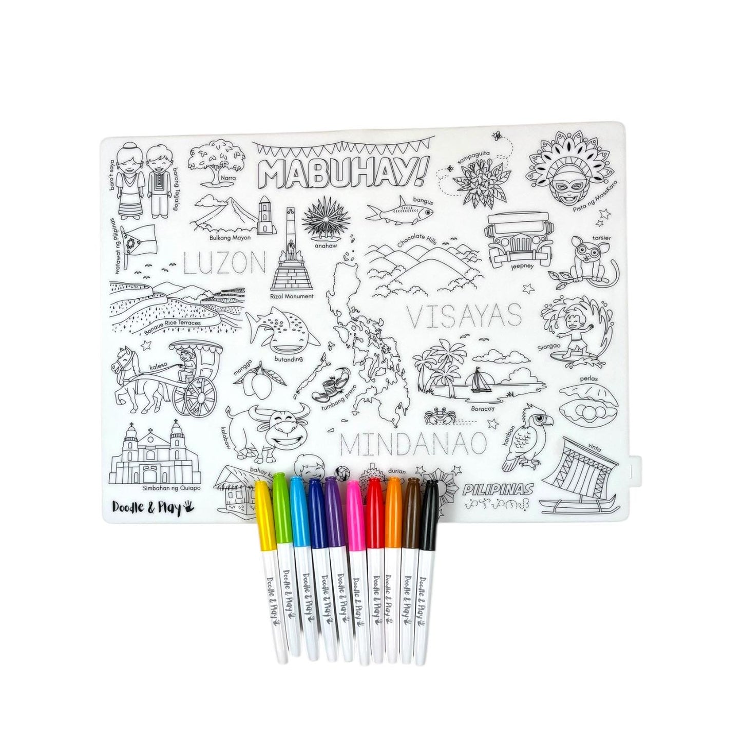 Doodle and Play Large Reusable Coloring Mat