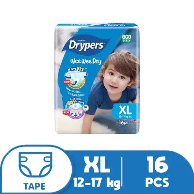 Drypers Wee Wee Dry Tape Diapers