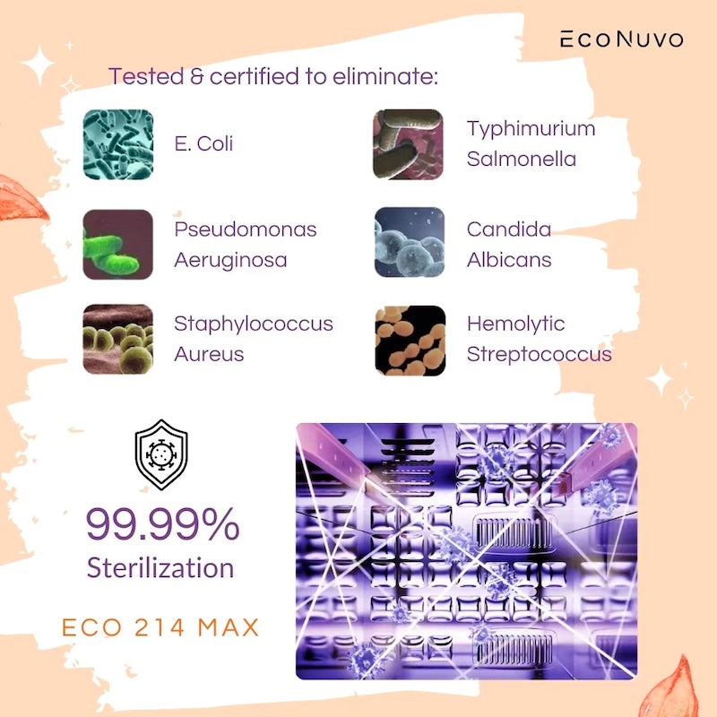 Econuvo Eco 214 Max UV LED Sterilizer and Dryer
