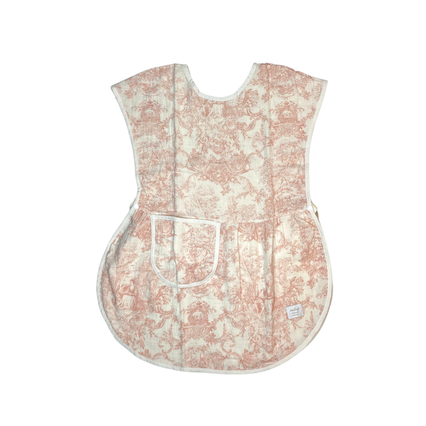 Emong Toile de Jouy Mom Bib Apron