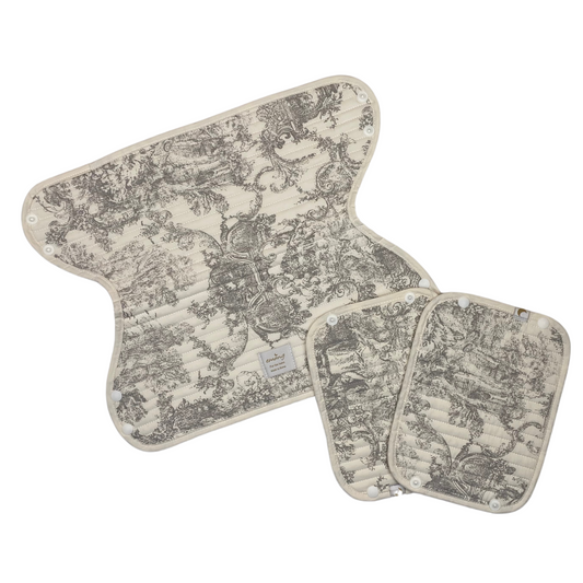 Emong Toile de Jouy Teething Pad for Baby Carriers