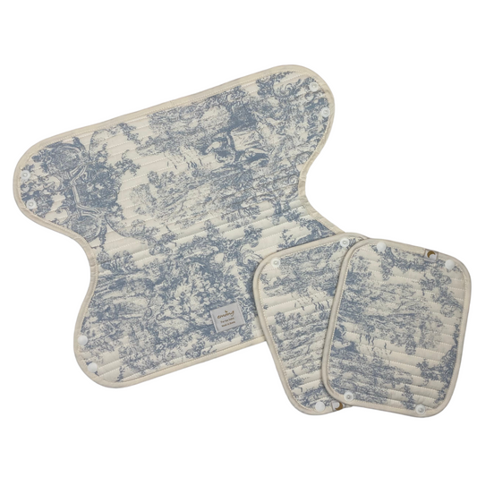 Emong Toile de Jouy Teething Pad for Baby Carriers