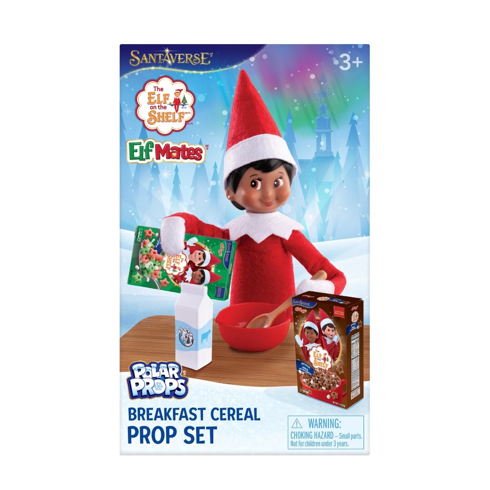The Elf on the Shelf Polar Props - Breakfast Cereal Prop Set