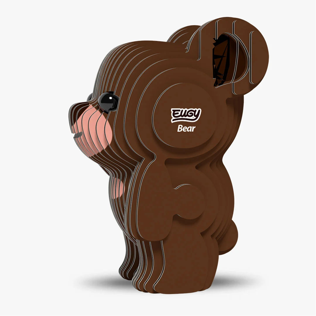 Eugy 3D Cardboard Model Kit - Bear