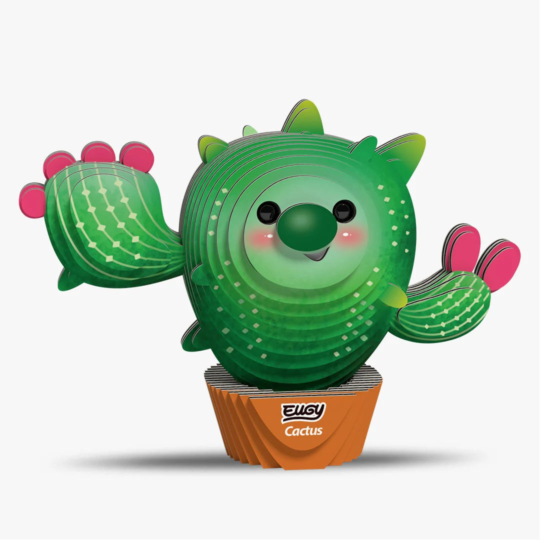 Eugy 3D Cardboard Model Kit - Cactus