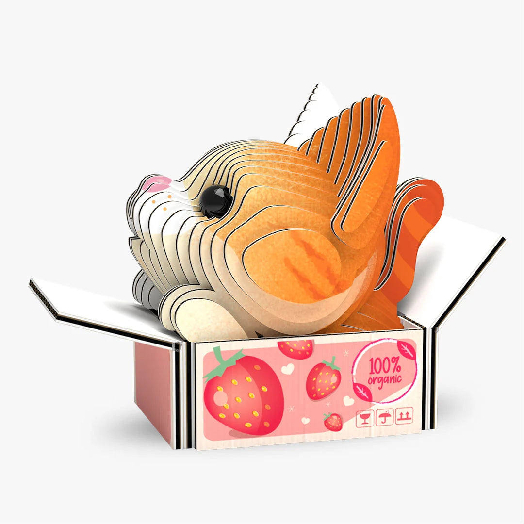 Eugy 3D Cardboard Model Kit - Cat Pumpkin
