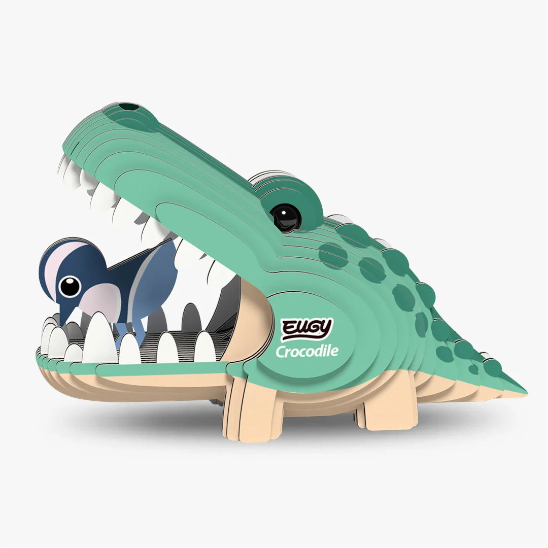 Eugy 3D Cardboard Model Kit - Crocodile