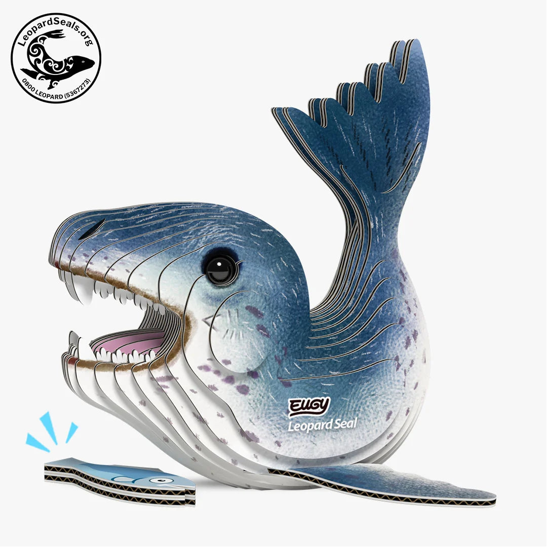 Eugy 3D Cardboard Model Kit - Leopard Seal