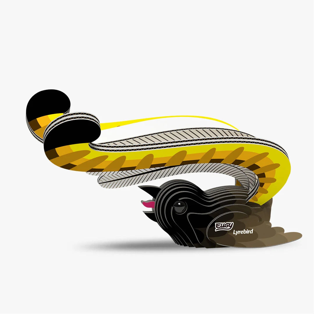 Eugy 3D Cardboard Model Kit - Lyrebird