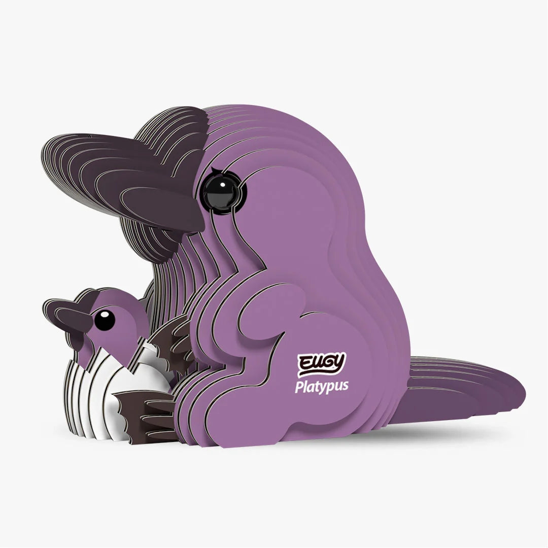 Eugy 3D Cardboard Model Kit - Platypus