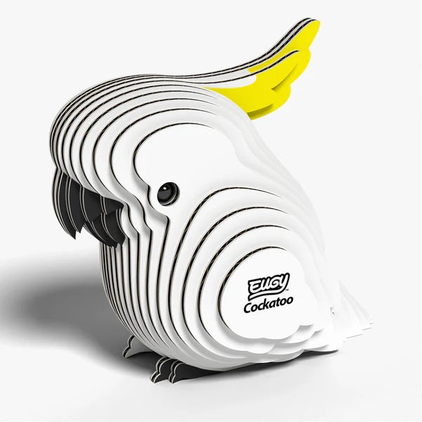 Eugy 3D Cardboard Model Kit - Cockatoo