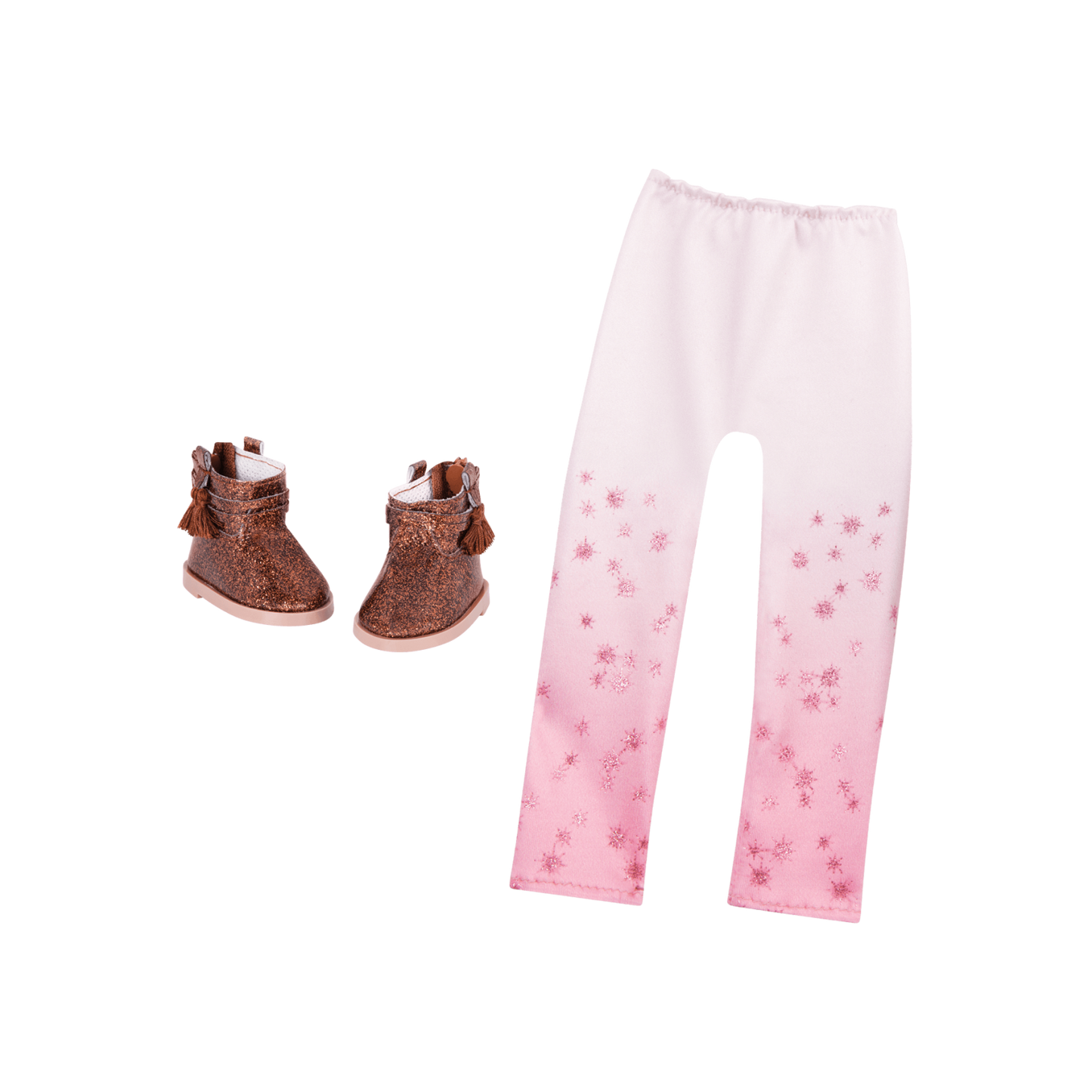 Glitter Girls Glitter Boots with Tassles and Leggings