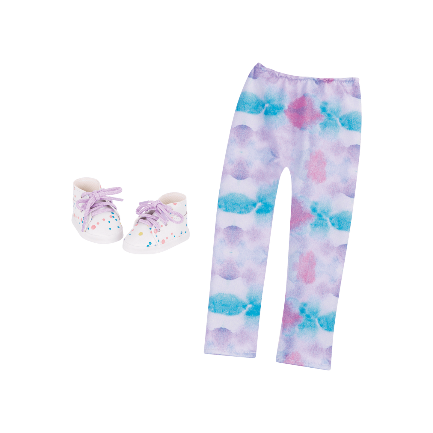 Glitter Girls Splatter Sneakers and Leggings