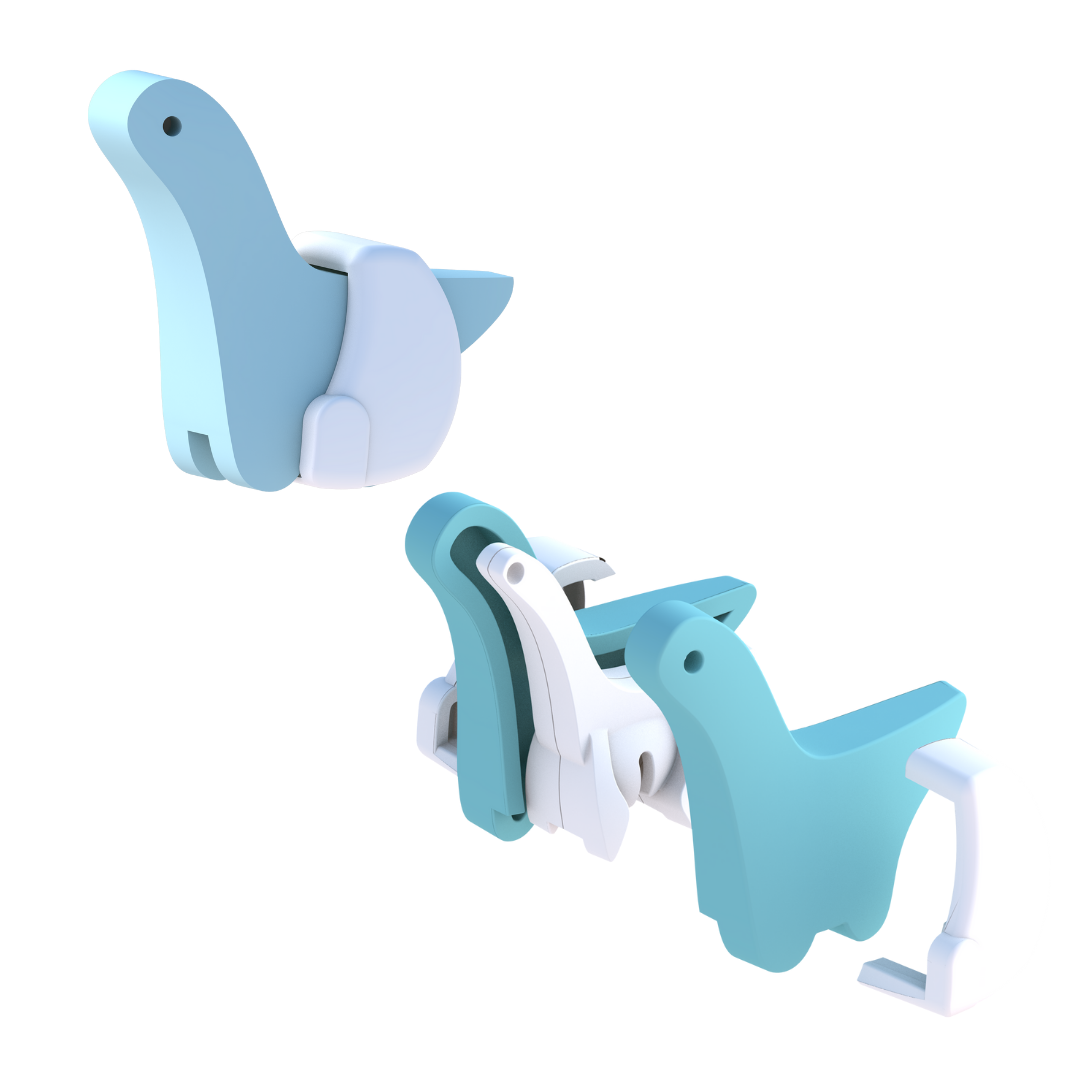 HalfToys Half Baby Diplo 3D Magnetic Educational Puzzle Toy with Diaper and Cradle