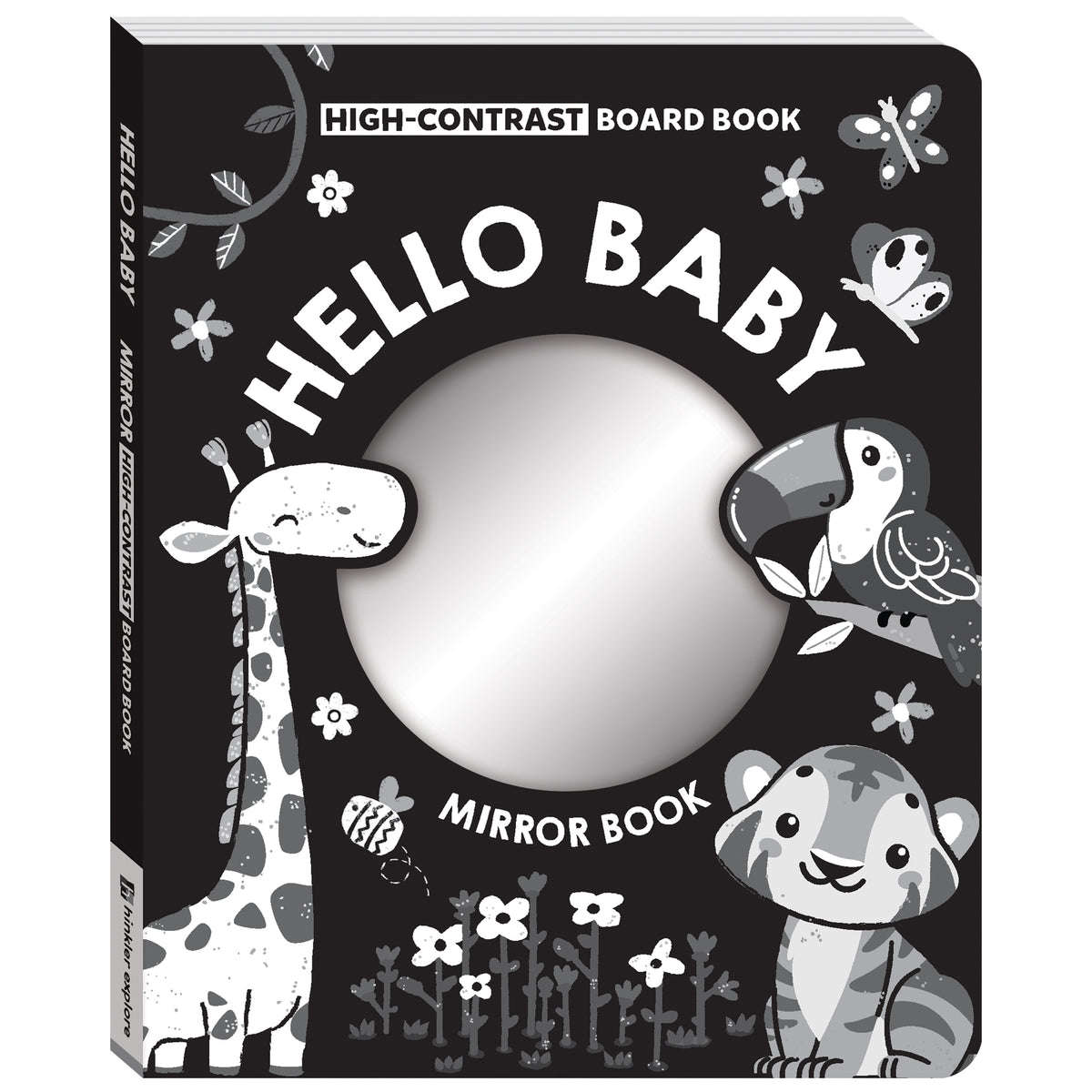 Hinkler High Contrast Hello Baby! Mirror Board Book