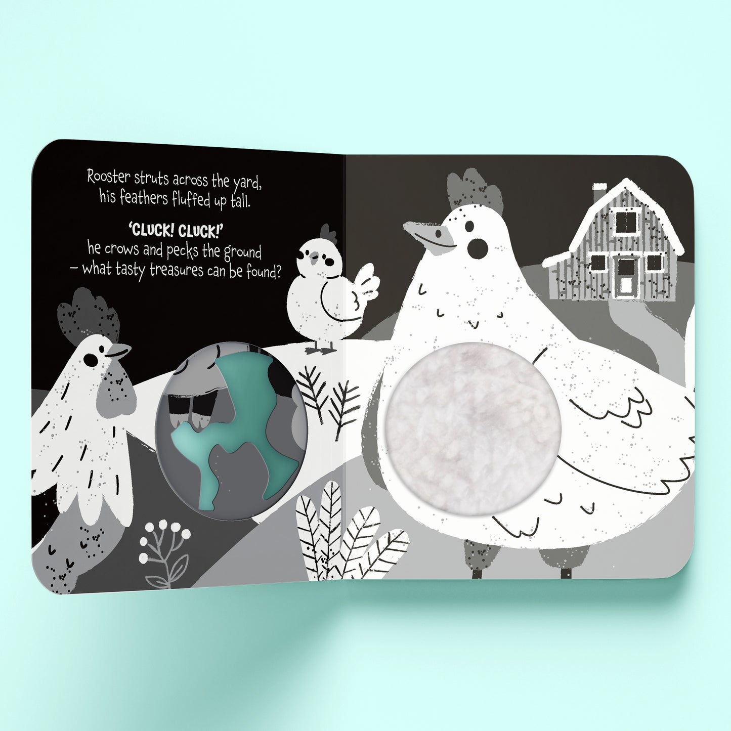 Hinkler High Contrast Moo Moo! Touch and Feel Board Book