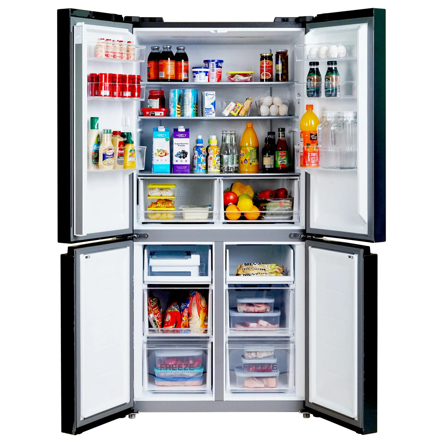 Hyundai HREF-MSBSMD183DG 18.3 cu. ft., Side-By-Side (Multi-Door) No Frost Inverter Refrigerator (Pre-order)