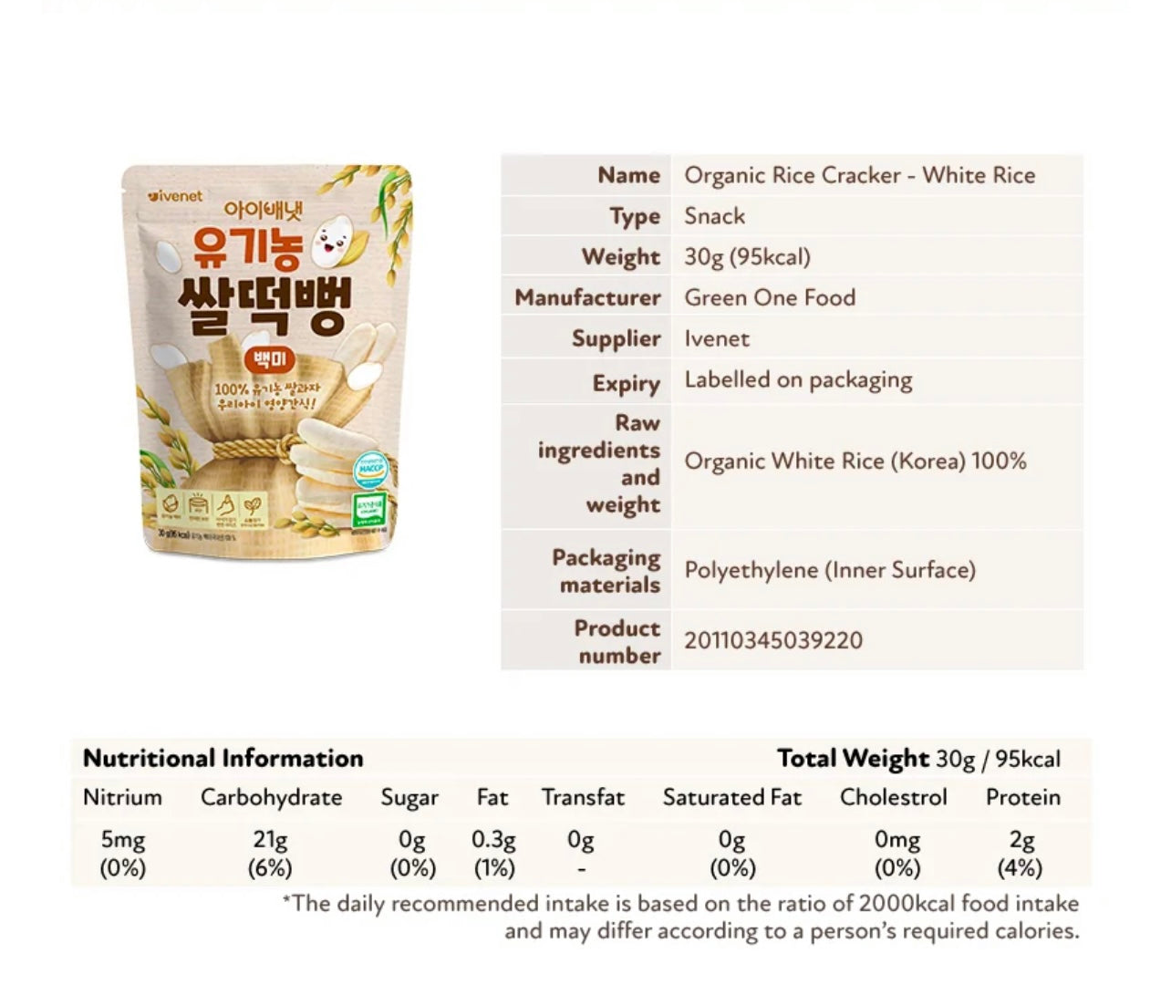 Ivenet Organic Rice Rusks