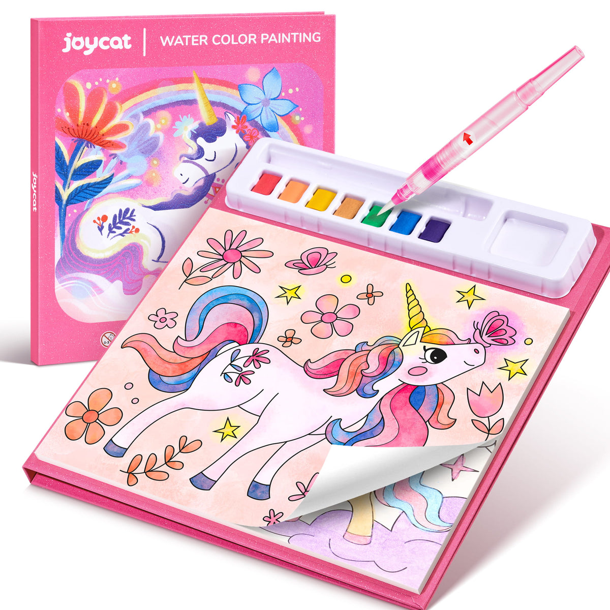 Joycat Watercolor Painting - Unicorn