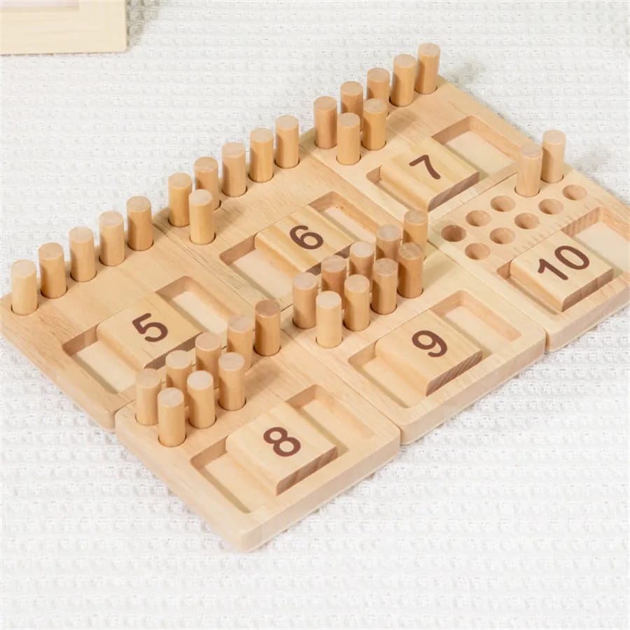 The Kiddie Concept Counting Pegs Math Toy Set