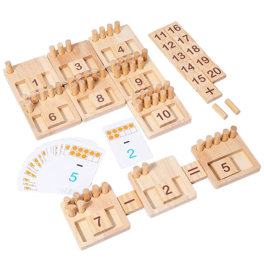 The Kiddie Concept Counting Pegs Math Toy Set