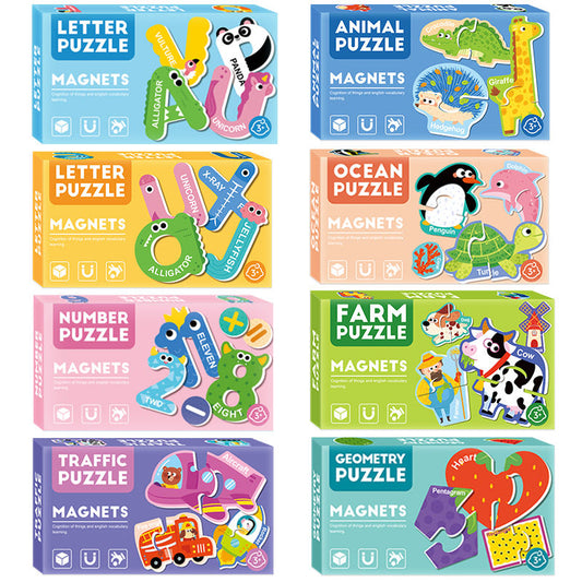 The Kiddie Concept Educational Puzzle Magnets