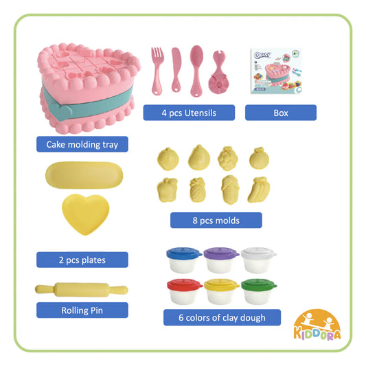 Kiddora Birthday Cake Designer Claydough Set