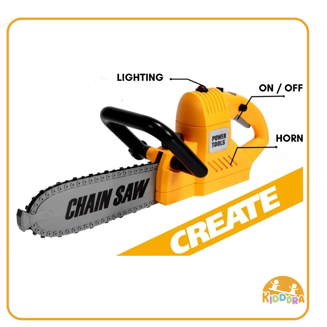 Kiddora Toy Chainsaw with Safety Gear