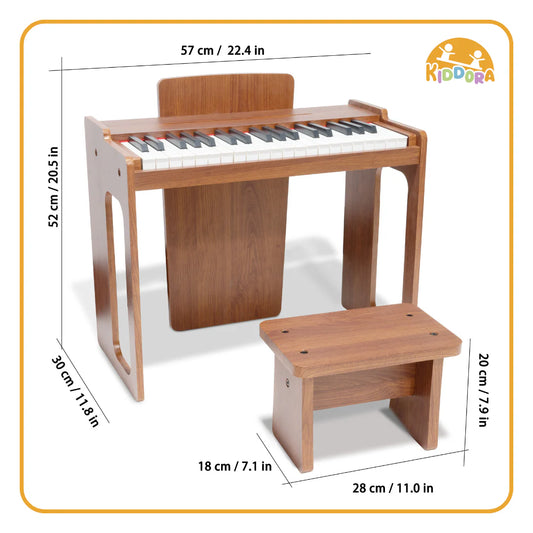 Kiddora Mini Maestro: Wooden Kids Piano