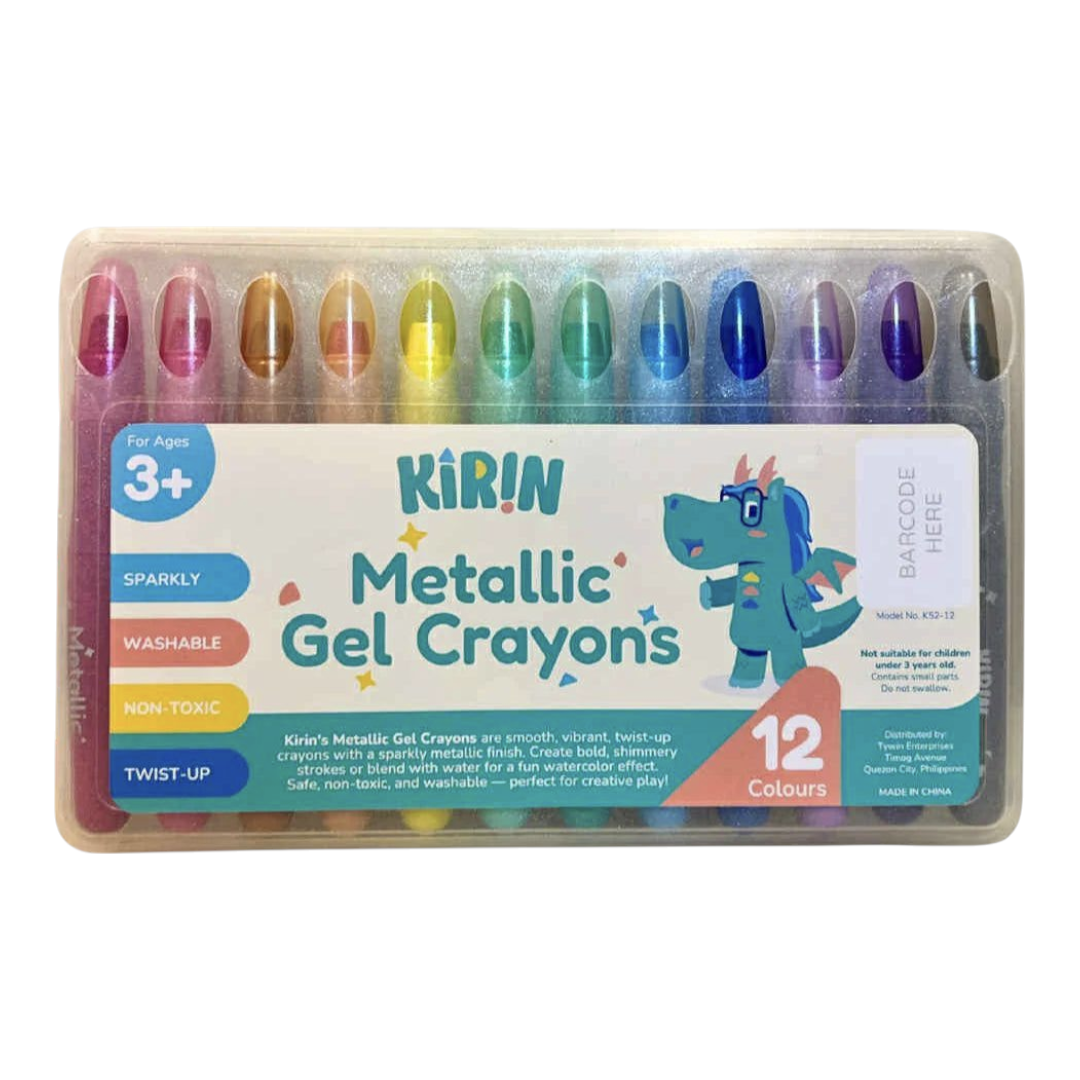 Kirin Metallic Gel Crayons