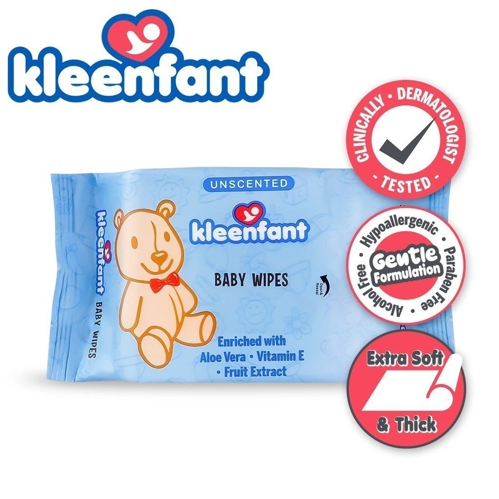 Kleenfant Unscented Baby Wipes