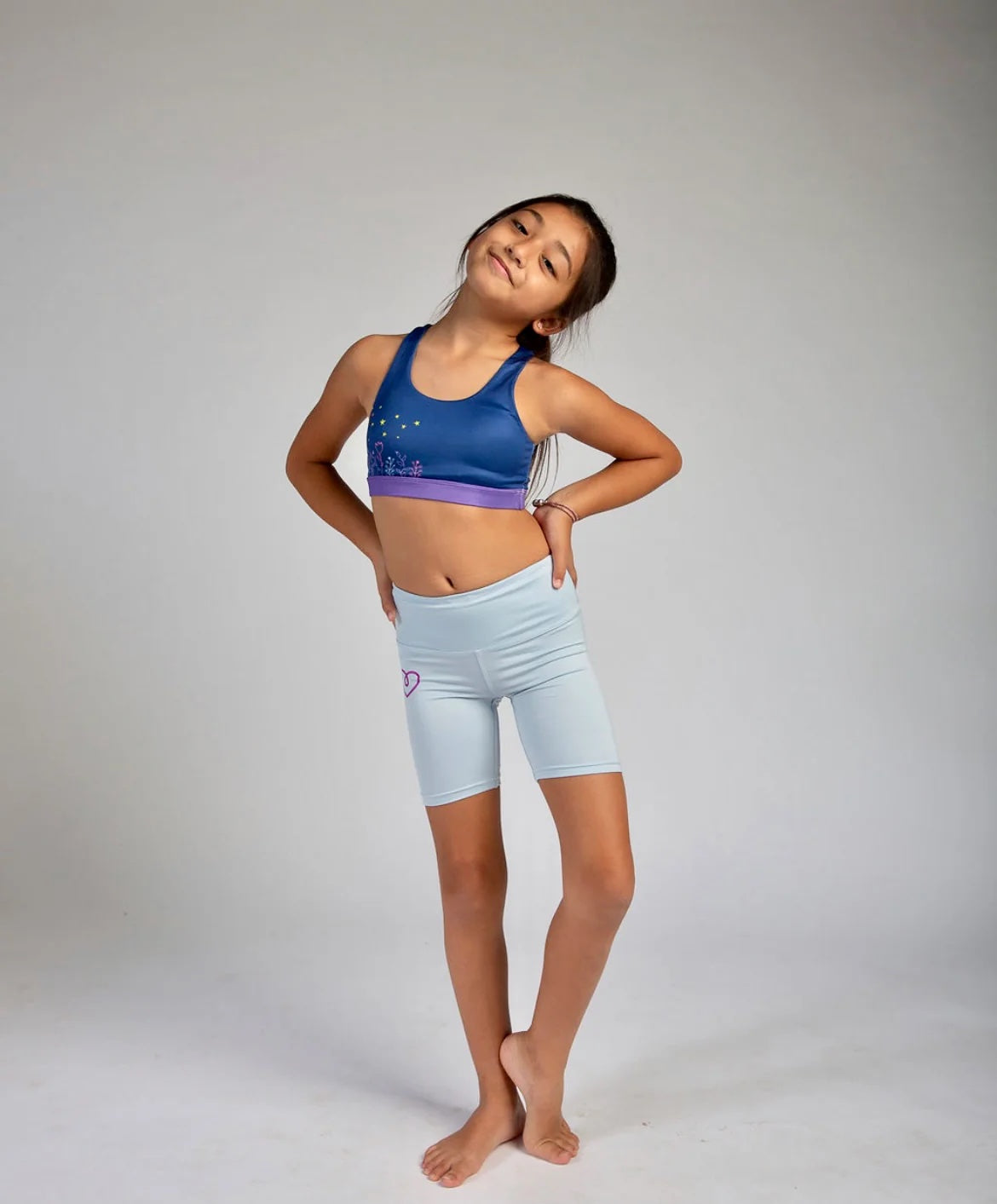 Koa Grey Biker Shorts