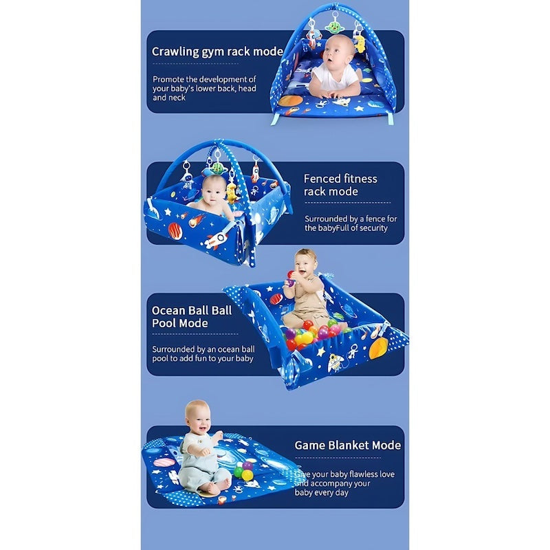Lalalu FlexiPod: 5-in-1 Baby Activity and Gym Mat/Ball Pit