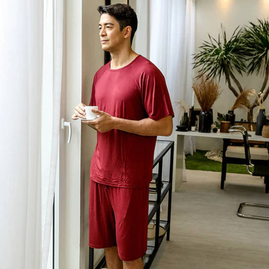 Linen and Homes Men's Shorts and Shirt Set