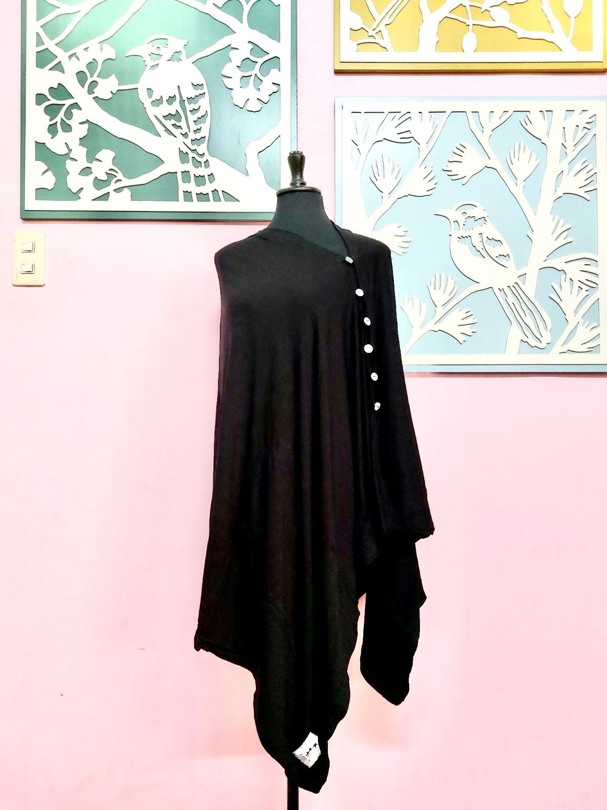 Little K Poncho Nursing Cover with Side Buttons