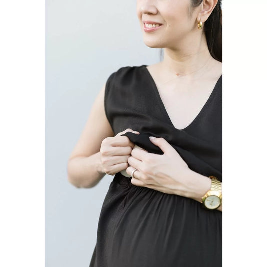 Love Mama Jill Breastfeeding Sleeveless Dress