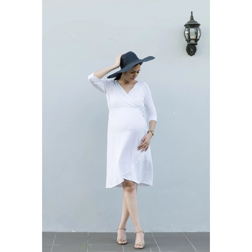 Love Mama Missy 3/4 Sleeve Nursing Dress