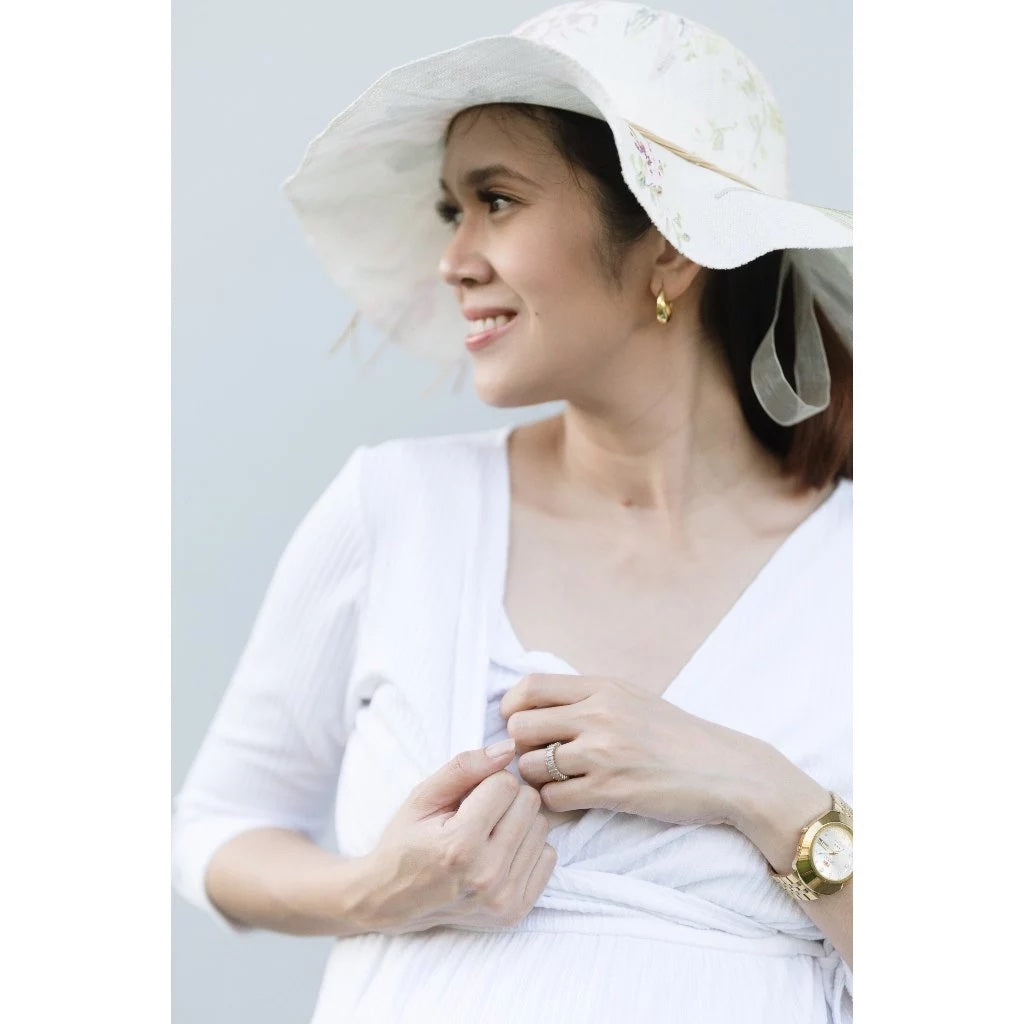 Love Mama Missy 3/4 Sleeve Nursing Dress