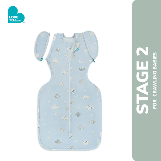 Swaddle Up™ Transition Bag 0.2 TOG Bamboo Light Blue – Little Dreamer