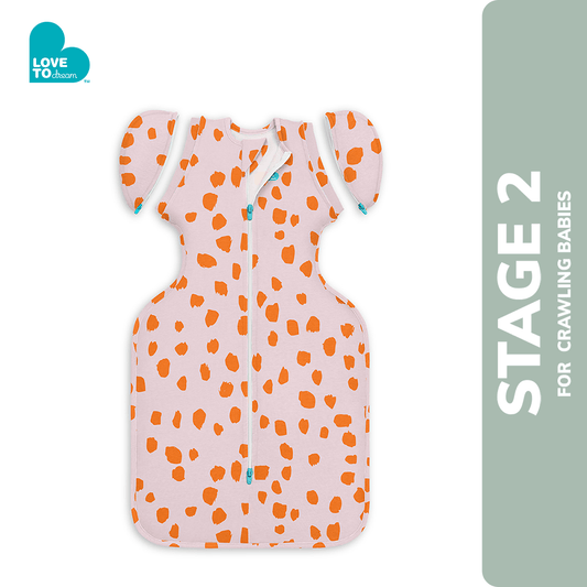 Swaddle Up™ Transition Bag 1.0 TOG Light Pink - Jumbo Animal