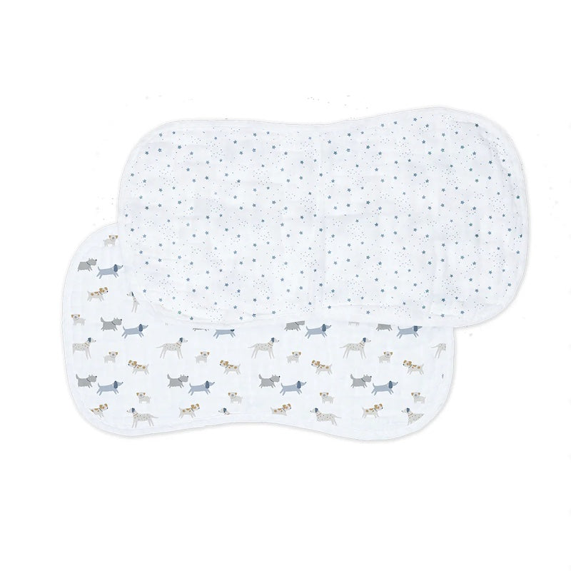 Lulujo Muslin Burp Cloths (Set of 2)